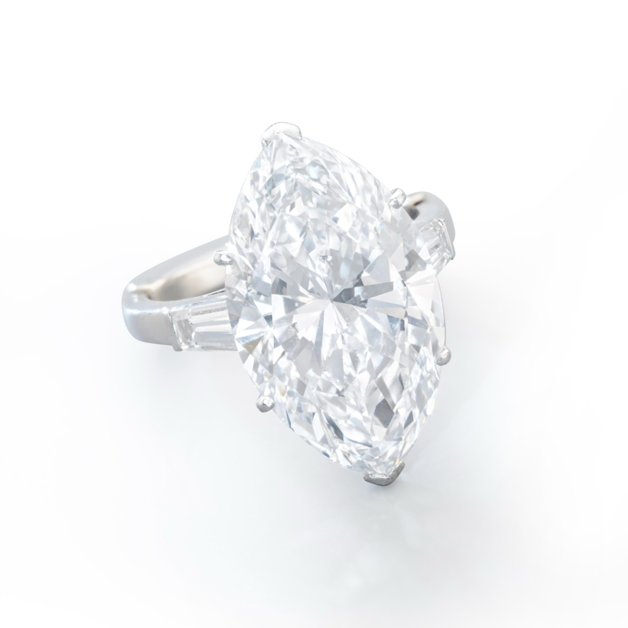 Кольцо Van Cleef & Arpels с бриллиантом весом 13,76 карата