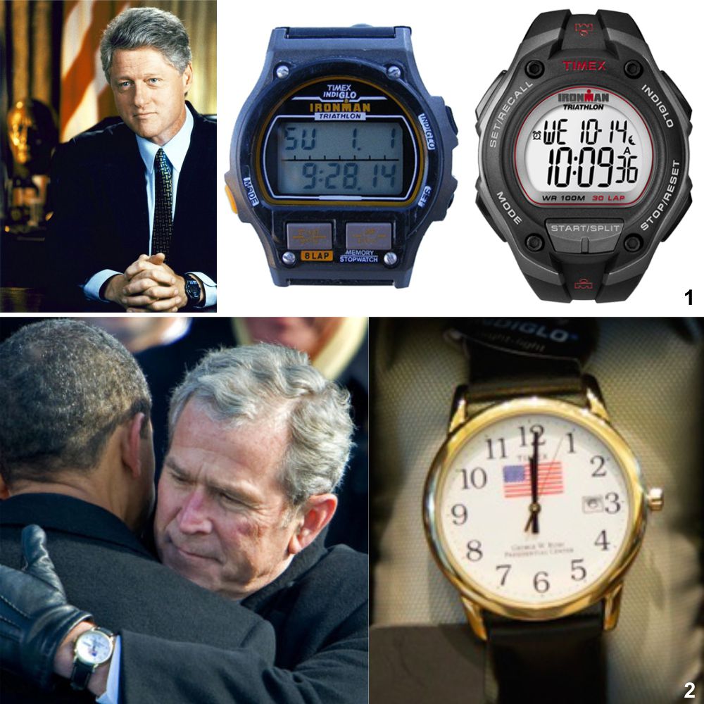 часы Timex на руке президентов США