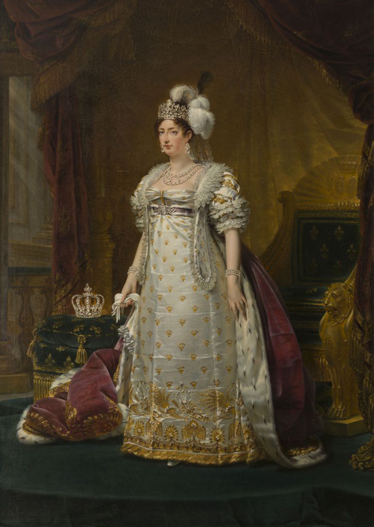 Дочь Марии-Антуанетты, Мария Тереза Шарлотта, изображена с бриллиантовыми браслетами