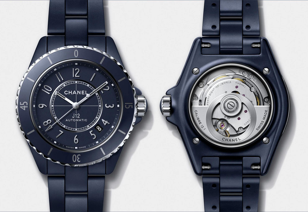 Часы J12 Bleu 38-мм, калибр 12.1, часы J12 Bleu 42-мм Sapphires