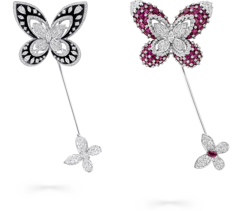 Коллекция Graff Butterfly Artistry in Motion из 12 брошей Высокого ювелирного искусства: Seraphina и Tamara, Marina и Eva, Luna и Sylvie, Selene и Lina, Flora и Freya, Athea и Daphne