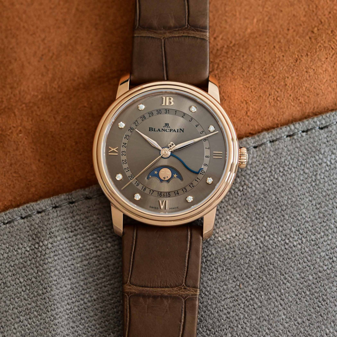 Часы Villeret Golden Hour Quantième Phases de Lune диаметром 33 мм