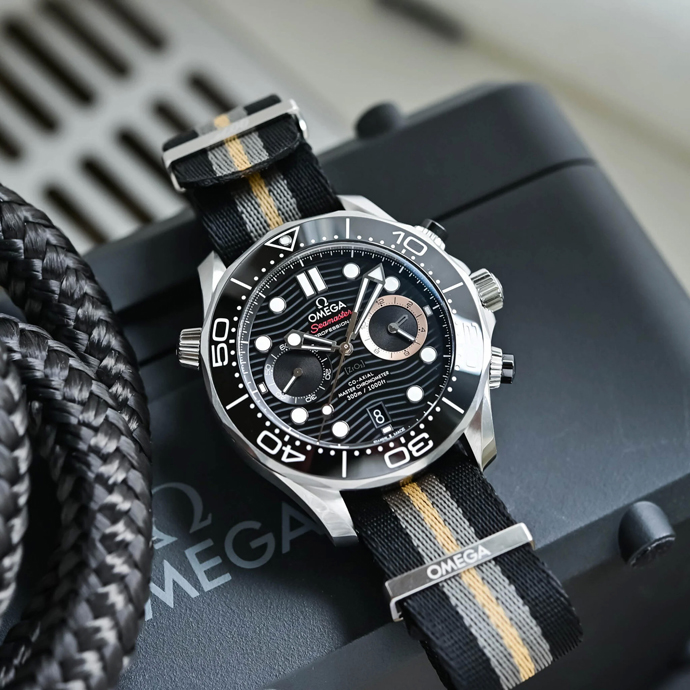 Seamaster Diver 300M Chronograph 007 First Light стали первым хронографом в линейке Seamaster, ассоциированным с агентом 007