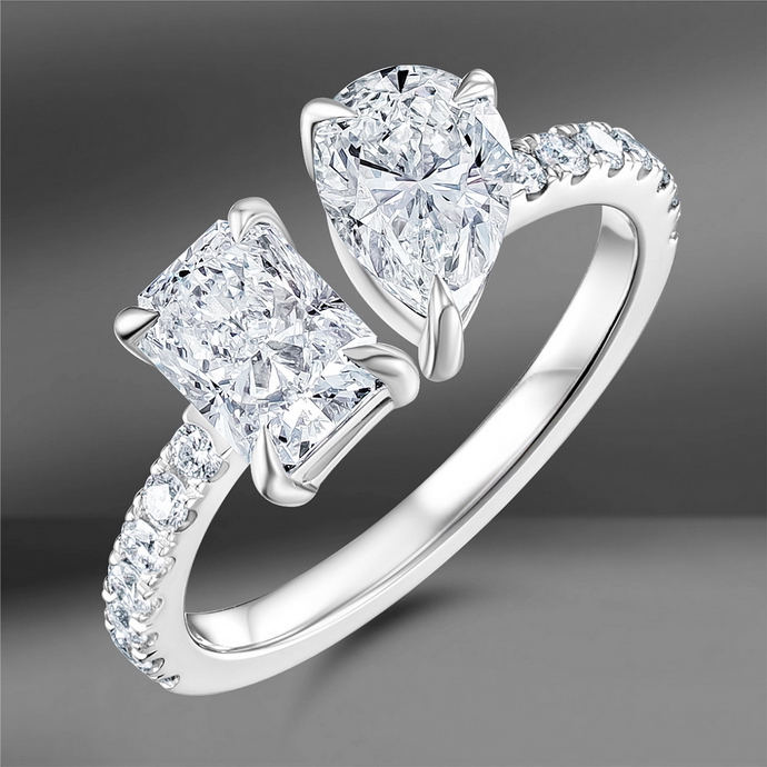 Помолвочные кольца: 1. Emporium Gold Solitair, 2. Emporium Gold Pavé Band Solitaire, 3. Emporium Gold Halo, 4. Vettore Trilogy, 5. Vettore Toi et Moi, 6. Emporium Gold Cluster