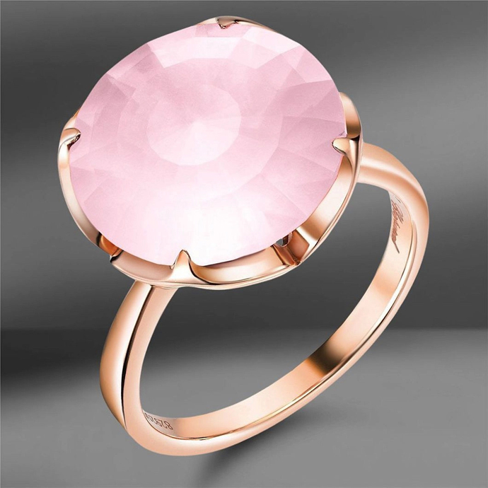 Кольцо Christian Dior Rose с кораллами, кольцо Chopard Imperiale с розовым кварцем, кольцо Bvlgari Astrale с топазом, родолитом, перидотом, цитрином, кварцем, турмалином