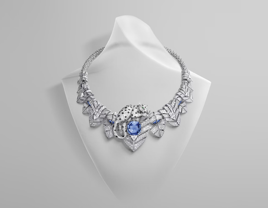 Колье Panthère Canopée и Panthère Chatoyante и кольцо-браслет Panthère Jaillissante