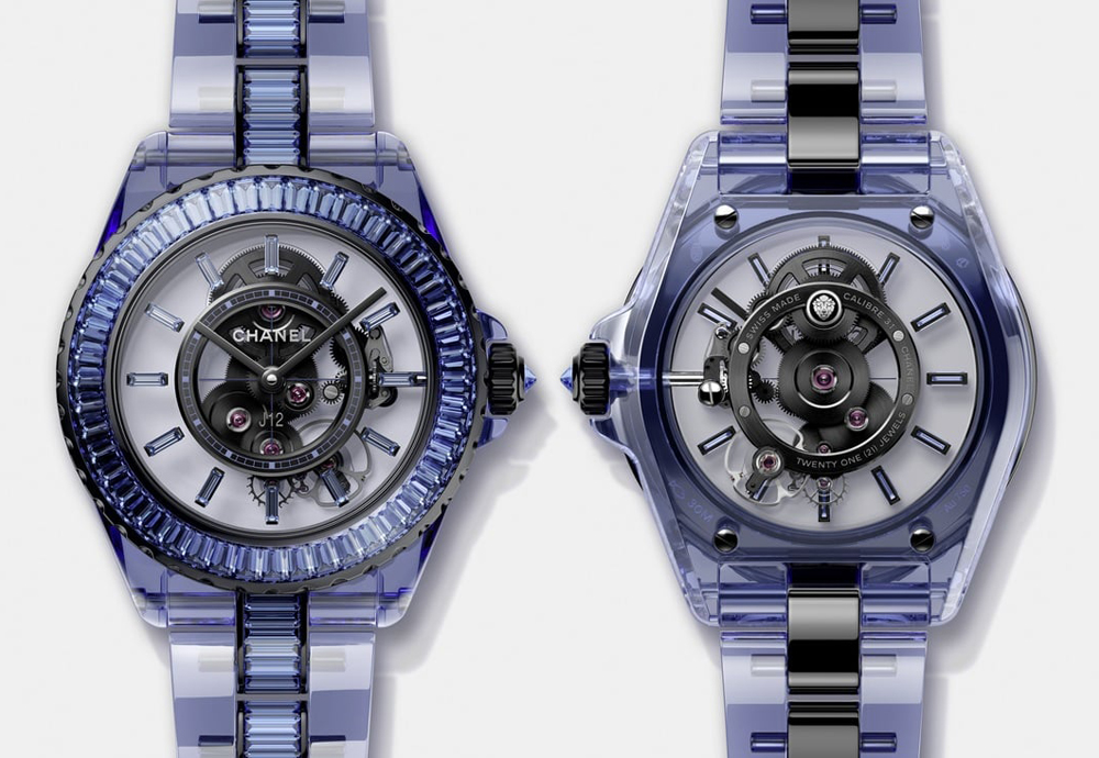 Часы J12 Diamond Bleu Tourbillon и J12 Bleu X-Ray