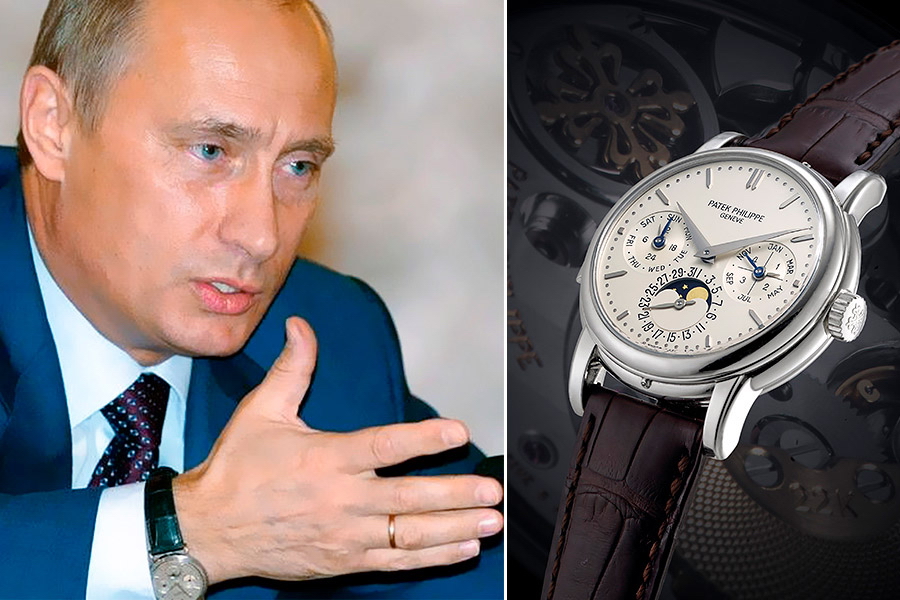 Patek Philippe Perpetual Calendar ref. 3974 – одна из трех моделей этой мануфактуры в коллекции Путина