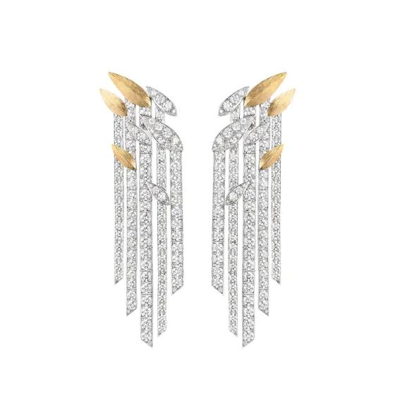 Броши и серьги коллекции Chaumet Bamboo