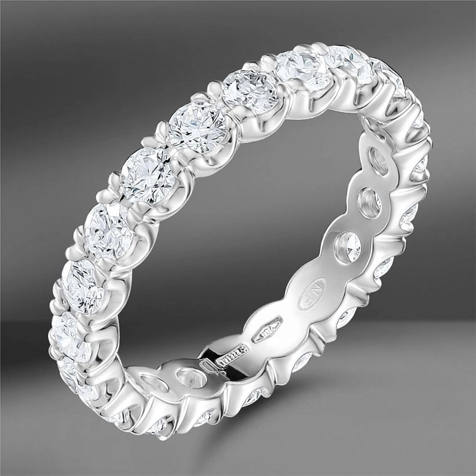 Кольца вечности Emporium Gold полный круг с бриллиантами весом: 1.80 Ct, 1.84 Ct и 9.33 Ct