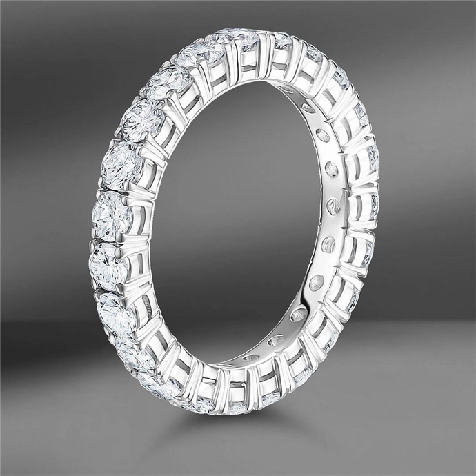 Кольца вечности Emporium Gold полный круг с бриллиантами весом: 1.80 Ct, 1.84 Ct и 9.33 Ct