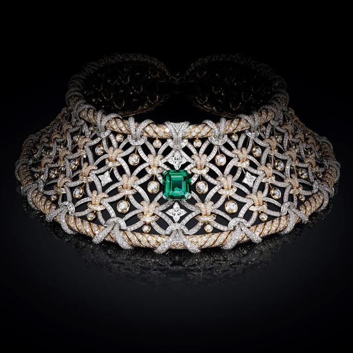 Ожерелье Splendeur с рубинами и ожерелье Séduction с изумрудом