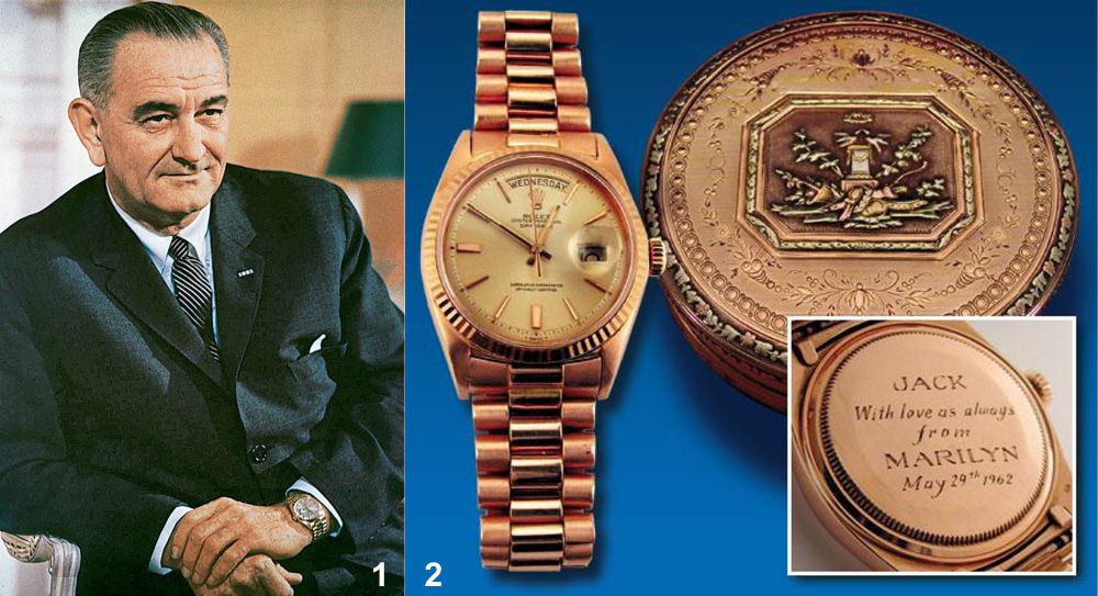 часы Rolex Day-Date на руке президентов США