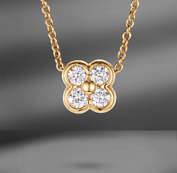 продажа Золотое колье с бриллиантами Tiffany & Co. Clover в салоне «Emporium Gold»