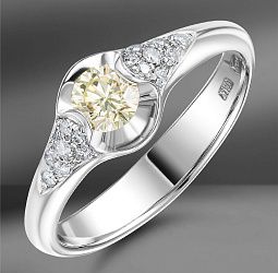 продажа Золотое кольцо с бриллиантами 0.40 Ct  (Eu 53) в салоне «Emporium Gold»