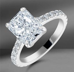 продажа Золотое кольцо с бриллиантами 3.54 Ct в салоне «Emporium Gold»