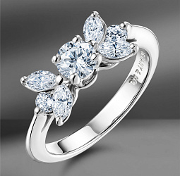 продажа Кольцо из платины с бриллиантами Tiffany & Co. Victoria в салоне «Emporium Gold»