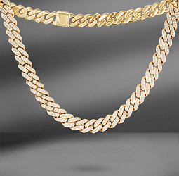 продажа Золотое колье с бриллиантами 8.59 Ct в салоне «Emporium Gold»