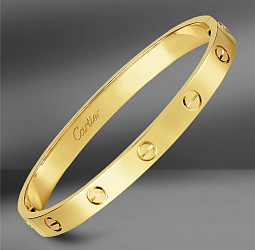продажа Браслет из желтого золота Cartier Love Size 19 в салоне «Emporium Gold»