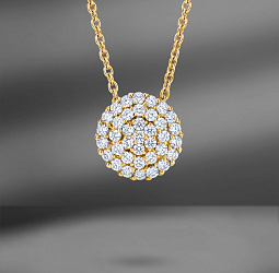 продажа Золотая подвеска с бриллиантами 0.52 Ct Emporium Gold в салоне «Emporium Gold»