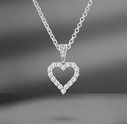 продажа Золотая подвеска Heart с бриллиантами 0.69 Ct в салоне «Emporium Gold»