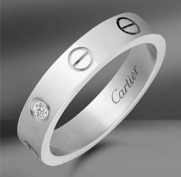 продажа Золотое кольцо Cartier Love с бриллиантом (Eu 54) в салоне «Emporium Gold»