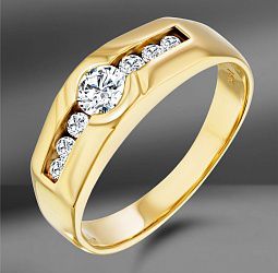 продажа Золотое кольцо с бриллиантом 0.75 Ct в салоне «Emporium Gold»