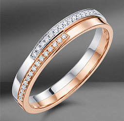 продажа Золотое кольцо track с бриллиантами 0.12 Ct в салоне «Emporium Gold»