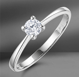 продажа Золотое кольцо EPL с бриллиантом 0.25 Ct в салоне «Emporium Gold»