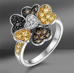 продажа Золотое кольцо Emporium Gold с сапфирами и бриллиантами (Eu 53) в салоне «Emporium Gold»