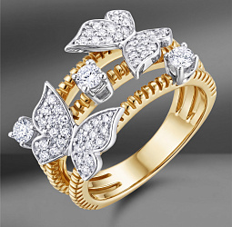 продажа Золотое кольцо с бриллиантами 0.64 Ct (eu 55) в салоне «Emporium Gold»