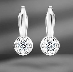 продажа Золотые серьги EPL с бриллиантами 0.22 Ct в салоне «Emporium Gold»