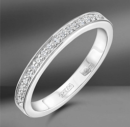 продажа Золотое кольцо track с бриллиантами 0.10 Ct в салоне «Emporium Gold»