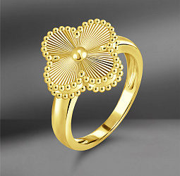 продажа Кольцо из желтого золота Van Cleef & Arpels Vintage Alhambra в салоне «Emporium Gold»