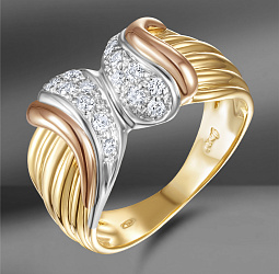 продажа Золотое кольцо с бриллиантами Damiani Vintage в салоне «Emporium Gold»