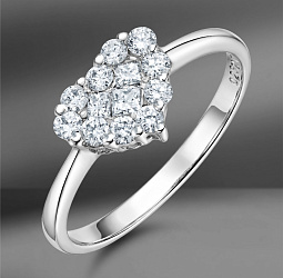 продажа Золотое кольцо Emporium Gold с бриллиантами 0.42 Ct (Eu 52) в салоне «Emporium Gold»