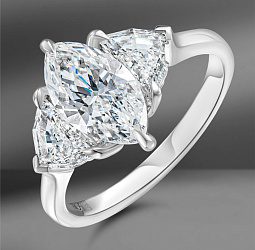 продажа Золотое кольцо с бриллиантами 2.27 Ct в салоне «Emporium Gold»