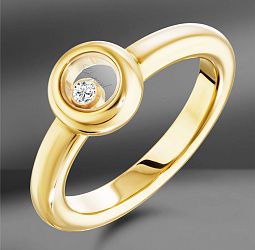 продажа Золотое кольцо Chopard Happy Diamonds Размер: 16.56 ( Europe 52 ) в салоне «Emporium Gold»