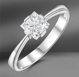 продажа Золотое кольцо EPL с бриллиантами 0.37 Ct в салоне «Emporium Gold»