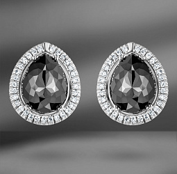 продажа Золотые серьги с бриллиантами 12.08 Ct в салоне «Emporium Gold»