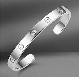 продажа Золотой браслет с бриллиантом Cartier Love Open в салоне «Emporium Gold»