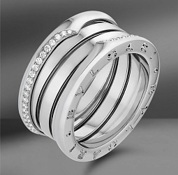 продажа Золотое кольцо с бриллиантами Bvlgari B.Zero1 (Eu 57) в салоне «Emporium Gold»