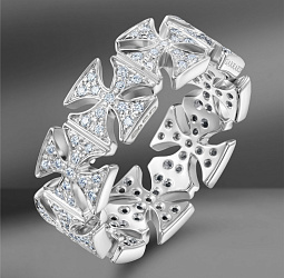 продажа Золотое кольцо Garrard Cross Eternity в салоне «Emporium Gold»