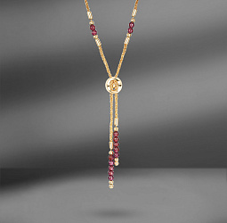 продажа Золотое колье Bersani с гранатами в салоне «Emporium Gold»