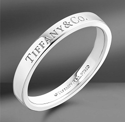 продажа Обручальное кольцо из платины Tiffany&Co. (Eu 46) в салоне «Emporium Gold»