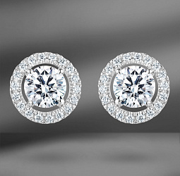 продажа Золотые серьги с бриллиантами 2.31 Ct в салоне «Emporium Gold»