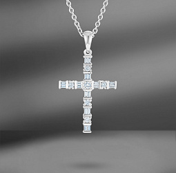 продажа Подвеска из золота крест с бриллиантами 0.40 Ct в салоне «Emporium Gold»