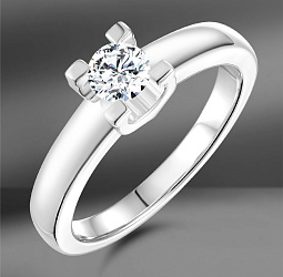 продажа Золотое кольцо с бриллиантом 0.39 Ct в салоне «Emporium Gold»