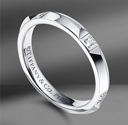 продажа Обручальное кольцо из платины Tiffany & Co. True в салоне «Emporium Gold»