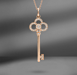продажа Золотая подвеска Tiffany & Co. Crown Key в салоне «Emporium Gold»
